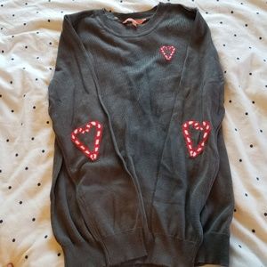 Candy cane heart sweater